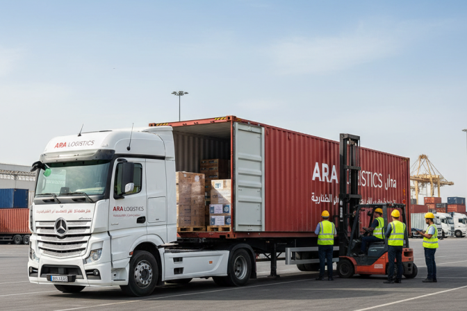 خدمات الشحن البري التي نقدمها