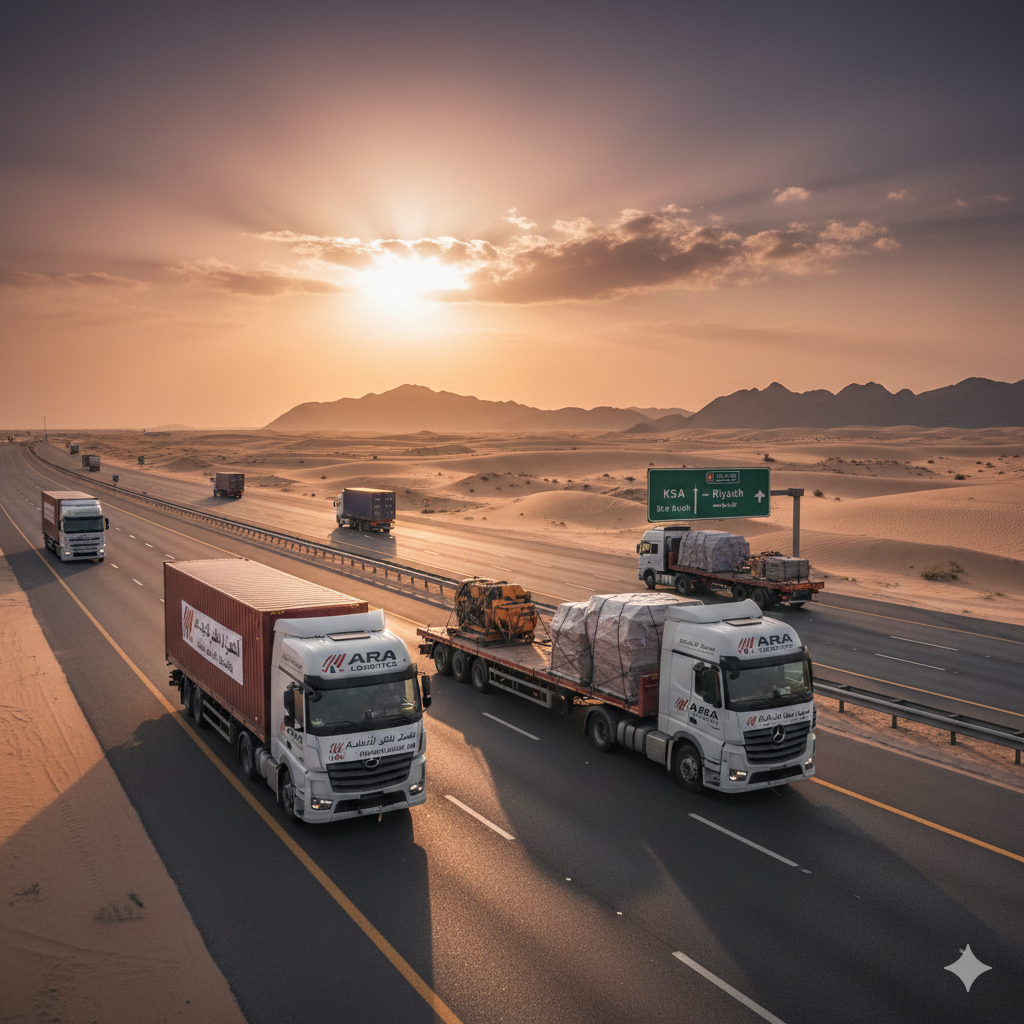 شحن من الإمارات الى السعودية