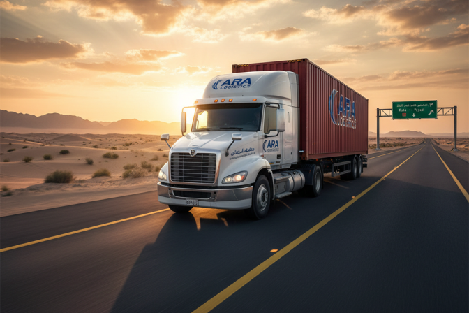 شحن بري للبضائع التجارية